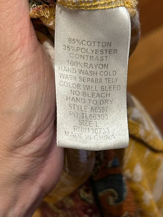 Umgee USA Goldenrod Mixed Print Tunic - Picture 8 of 9